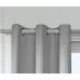 Leeva 99% Blackout Cotton and Linen Elegant Solid Window Curtains,Set of 2