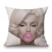 Leeva Square Decorative Cotton Linen Throw Pillow Case Cushion Cover, Nautical Anchor