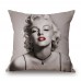 Leeva Square Decorative Cotton Linen Throw Pillow Case Cushion Cover, Elk Pattern, Christmas